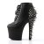 Pleaser Botín FEARLESS-700-28 Negro Cuero Sintético EU-40 / US-10