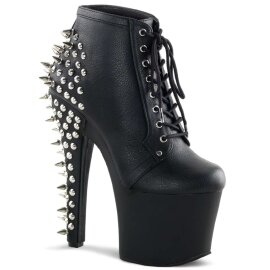 Pleaser Botín FEARLESS-700-28 Negro Cuero...
