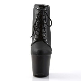 Pleaser Botín FEARLESS-700-28 Negro Cuero Sintético EU-35 / US-5