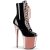Pleaser Botín FLAMINGO-1020 Negro Charol Oro Rosado Claro Metalizado EU-35 / US-5