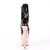 Pleaser Botín FLAMINGO-1020 Negro Charol Oro Rosado Claro Metalizado EU-36 / US-6
