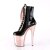 Pleaser Botín FLAMINGO-1020 Negro Charol Oro Rosado Claro Metalizado EU-37 / US-7