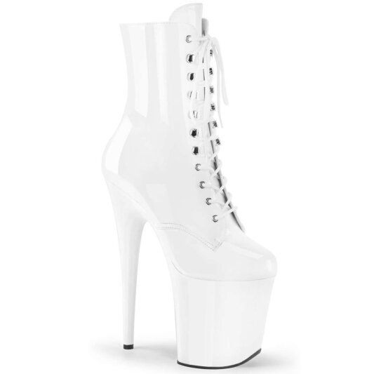 Pleaser Botín FLAMINGO-1020 Blanco EU-37 / US-7