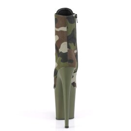 Pleaser Botín FLAMINGO-1020CAMO Camuflaje EU-35 / US-5
