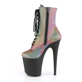 Pleaser Botín FLAMINGO-1020REFL Multicolor Reflectante Negro EU-35 / US-5