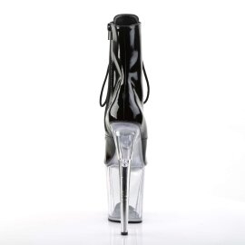 Pleaser Botín FLAMINGO-1021 Negro Charol Transparente EU-35 / US-5