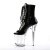 Pleaser Botín FLAMINGO-1021 Negro Charol Transparente EU-35 / US-5