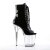 Pleaser Botín FLAMINGO-1021 Negro Charol Transparente EU-35 / US-5