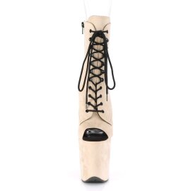 Pleaser Botín FLAMINGO-1021FS Beige Ante EU-35 / US-5