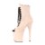 Pleaser Botín FLAMINGO-1021FS Beige Ante EU-35 / US-5