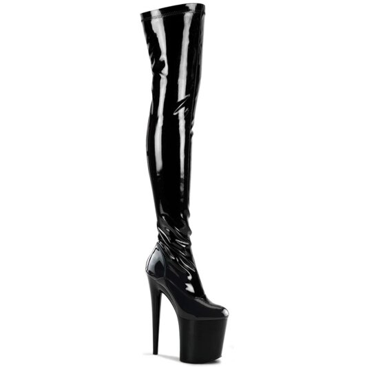 Pleaser Bota Alta FLAMINGO-3000 Negro EU-35 / US-5