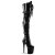 Pleaser Bota Alta FLAMINGO-3028 Negro Charol ElásticoEU-37 / US-7