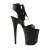 Pleaser Sandalia de Tacón FLAMINGO-800-14 Negro Imitación CueroEU-37 / US-7