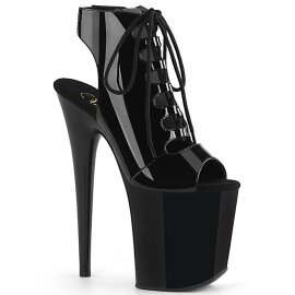 Pleaser Botín FLAMINGO-800-20 Negro Charol CharolEU-37 / US-7