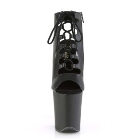 Pleaser Botín FLAMINGO-800-20 Negro Cuero Sintético EU-35 / US-5