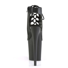 Pleaser Botín FLAMINGO-800-20 Negro Cuero Sintético EU-35 / US-5