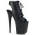 Pleaser Botín FLAMINGO-800-20 Negro Cuero Sintético EU-38 / US-8