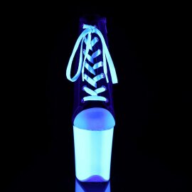 Pleaser Botín FLAMINGO-800SK-02 Negro Blanco-Neón EU-35 / US-5