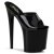 Pleaser Zapato Abierto FLAMINGO-801 Negro CharolEU-35 / US-5