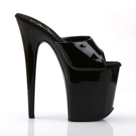 Pleaser Zapato Abierto FLAMINGO-801 Negro CharolEU-37 / US-7