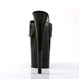 Pleaser Zapato Abierto FLAMINGO-801 Negro CharolEU-38 / US-8