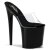 Pleaser Zapato Abierto FLAMINGO-801 Negro Transparente EU-35 / US-5