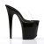 Pleaser Zapato Abierto FLAMINGO-801 Negro Transparente EU-35 / US-5