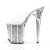 Pleaser Zapato Abierto FLAMINGO-801G Plata Transparente Multi Purpurina EU-35 / US-5