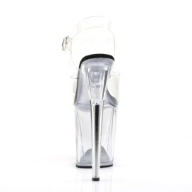 Pleaser Sandalia de Tacón FLAMINGO-808 Transparente EU-37 / US-7
