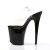 Pleaser Sandalia de Tacón FLAMINGO-808 Negro Transparente EU-35 / US-5