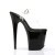Pleaser Sandalia de Tacón FLAMINGO-808 Negro Transparente EU-35 / US-5