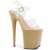 Pleaser Sandalia de Tacón FLAMINGO-808 Transparente Crema EU-35 / US-5