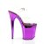 Pleaser Sandalia de Tacón FLAMINGO-808 Transparente Lila Metalizado EU-42 / US-12
