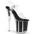 Pleaser Sandalia de Tacón FLAMINGO-808G Negro Transparente EU-35 / US-5