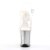 Pleaser Sandalia de Tacón FLAMINGO-808G Plata Transparente Purpurina EU-35 / US-5