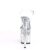 Pleaser Sandalia de Tacón FLAMINGO-808GF Plata Transparente Multi Purpurina EU-37 / US-7