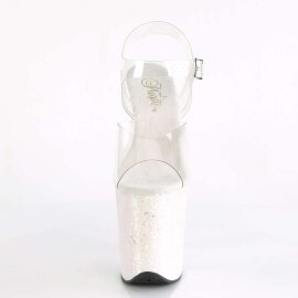 Pleaser Sandalia de Tacón FLAMINGO-808LG Plata...