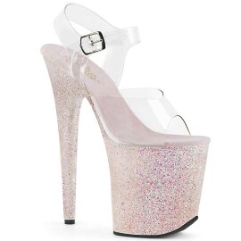 Pleaser Sandalia de Tacón FLAMINGO-808LG Plata...