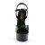 Pleaser Sandalia de Tacón CAPTIVA-609 Negro EU-38 / US-8