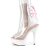 Pleaser DELIGHT-1018C Plateau Ankle Boots Glitter Transparent Light Pink EU-39 / US-9