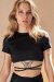 Lunalae Top Millie Manga Corta Negro XL