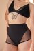 Lunalae Shorts High Waist Carla Malla Negra S