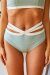 Zasha Polewear Pantalones Cortos Tiro Bajo Aimee Azul Oscuro Seminuevos