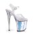 Pleaser Sandalia de Tacón FLAMINGO-808MC Transparente Lavanda Metalizado EU-37 / US-7