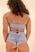 Lunalae Top Poppy Strappy Gris S