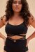 Lunalae Top Poppy Strappy Negro XXL