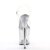 Pleaser Sandalia de Tacón FLAMINGO-808MMG Plata Transparente EU-35 / US-5