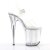 Pleaser Sandalia de Tacón FLAMINGO-808MMG Plata Transparente EU-35 / US-5