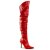 Pleaser CLASSIQUE-3011 Bota Alta Cuero Sintético Rojo EU-39 / US-9