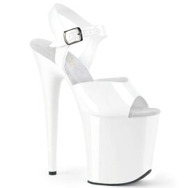 Pleaser Sandalia de Tacón FLAMINGO-808N Blanco...